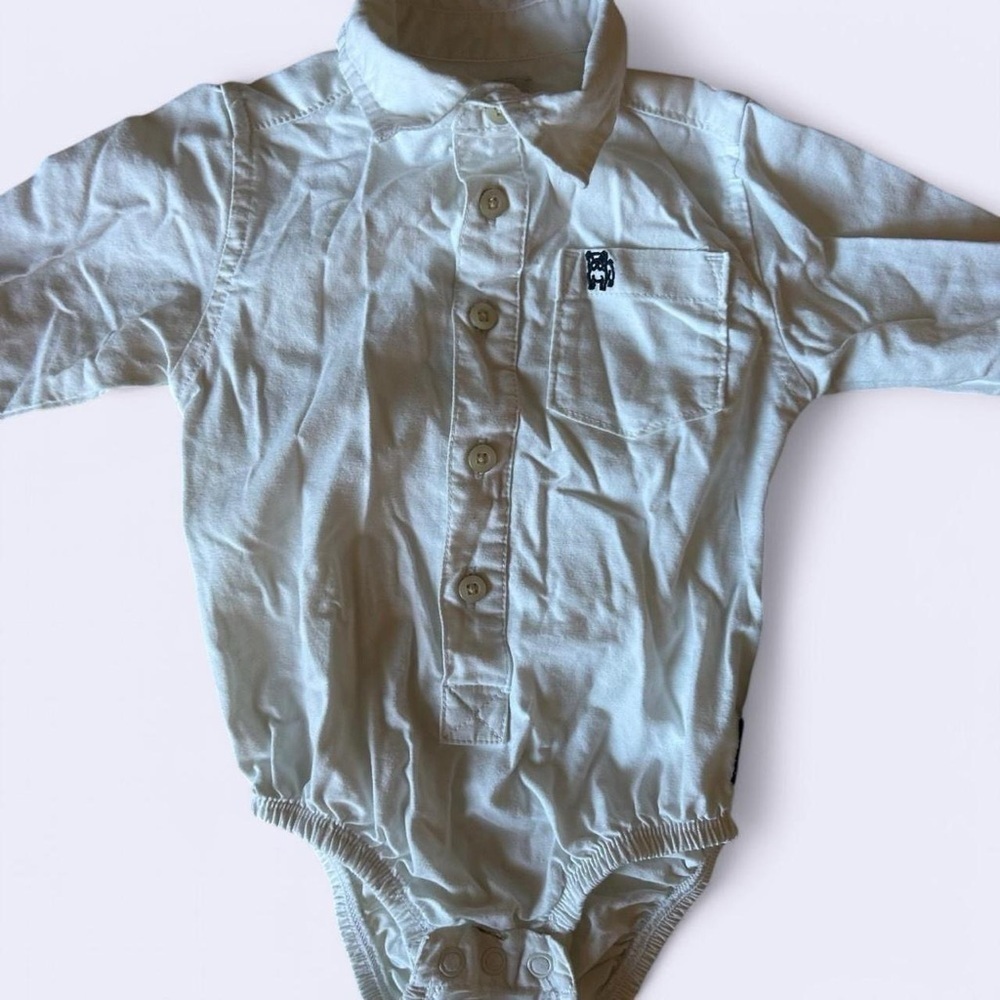 Baby Bodysuit Set - White and Plaid - Picture 4 of 9